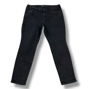 Old Navy Womens Pop Icon Skinny Denim Blue Jeans Black Size 16